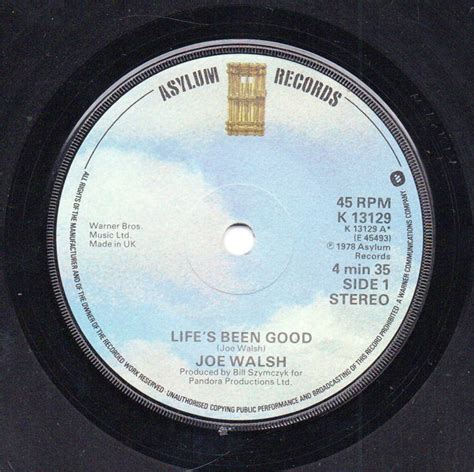 Joe Walsh – Life's Been Good (1978, Vinyl) - Discogs