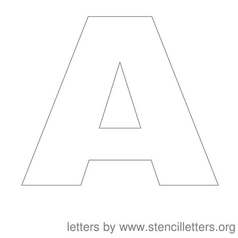 Free Printable Letter Stencils - Alphabet Stencils