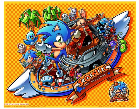 20th Sonic Anniversary by chicaramirez on DeviantArt