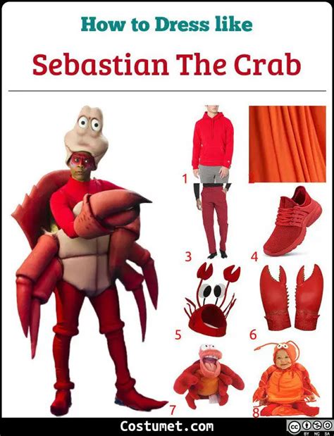 Sebastian the Crab Costume for Cosplay & Halloween