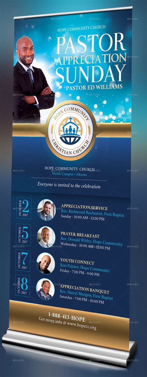 Community Pastor Appreciation Banner Template, Print Templates ...