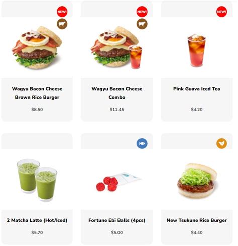 MOS Burger Menu Price Singapore 2023 - Singapore Restaurant Menu Promotions & Deals