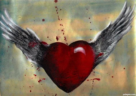 Broken Heart Drawings With Wings