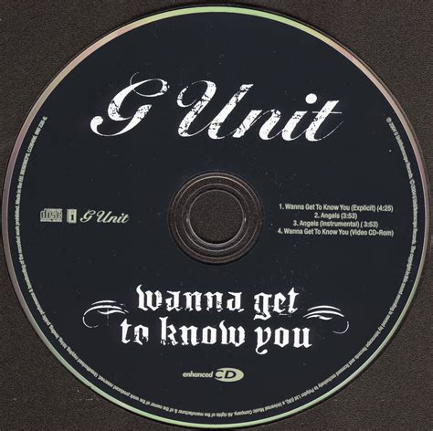 CDS___SINGLES____COLECTION________________ : G-Unit feat. Joe - Wanna Get To Know You (CDM)-2004