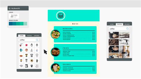 Make Appealing Menus - Venngage Online Menu Maker