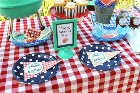 Father's Day BBQ Ideas + Free printables - LAURA'S little PARTY