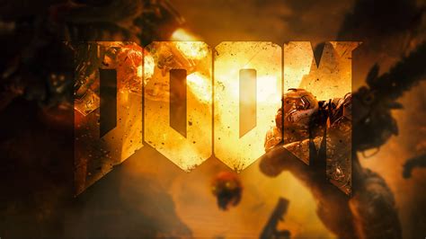 Doom 2016 logo wallpaper 4 by immaterious on DeviantArt