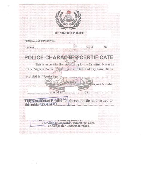 Police Character Certificate/ Clearance Letter – CertSolutionsFirst