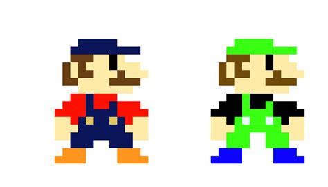 (Super Mario Bros) Mario Luigi (Mario Bros) | Pixel Art Maker