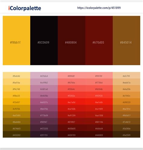 34 Yellow Color Schemes | Curated collection of Color Palettes