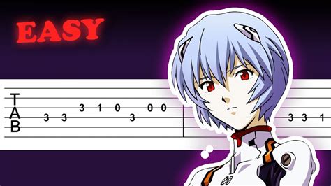 Neon Genesis Evangelion OP THEME - EASY GUITAR TAB - (A Cruel Angel's Thesis) - YouTube