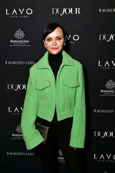 CHRISTINA RICCI at Celebration of Dujour Spring Cover Star Christina Ricci in New York 03/14 ...