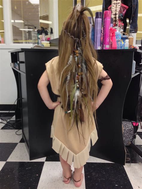 Back of my Pocahontas hair hair done by cheyannecunico #hairshow # ...