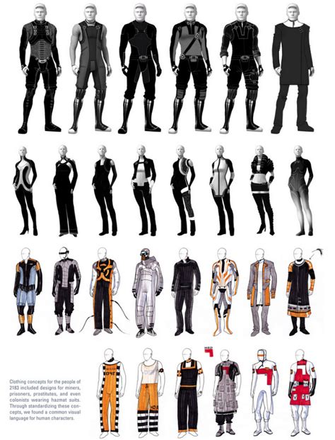 a bunch of different types of costumes