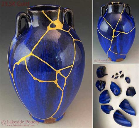 Kintsugi Art Examples | Japanese Method of Pottery Repaired With Gold