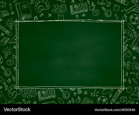 Back to school chalkboard background Royalty Free Vector