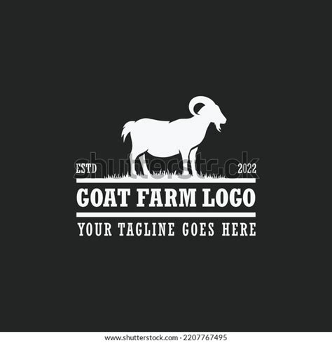 Goat Farm Logo Vector Cattle Farm Stock Vector (Royalty Free) 2207767495 | Shutterstock