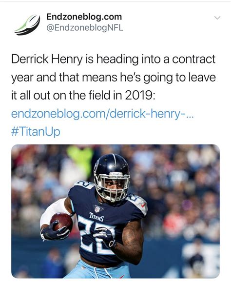 Derrick Henry is heading into a contract year | Contract, Football ...