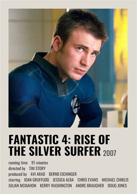 an advertisement for the movie fantastic 4 rise of the silver surfer ...