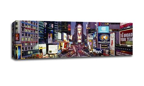 48"x16" CityScapes Canvas Prints | Groupon Goods