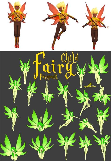 Fairy child and toddler posepack | Natalia-Auditore on Patreon | Sims 4 ...