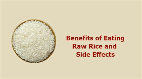 11 Benefits of Eating Raw Rice and Side Effects