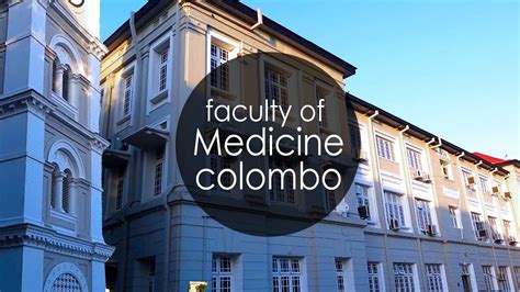 Faculty of Medicine, University of Colombo, Sri Lanka. (1080p) - YouTube