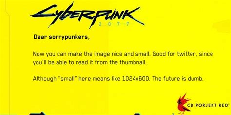 Cyberpunk 2077 Controversy Spawns a CD Projekt Red Apology Generator