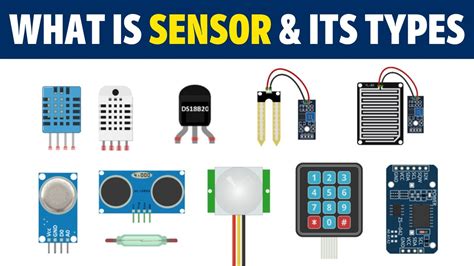 What is a Sensor? Different Types of Sensors, Applications - Complete Tutorial - YouTube