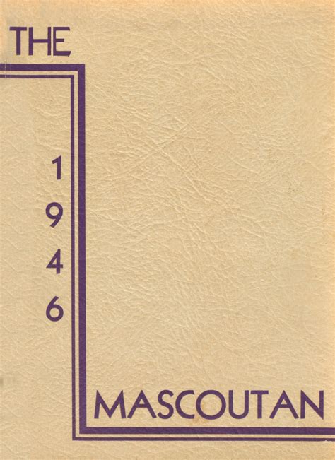 1946 yearbook from Mascoutah High School from Mascoutah, Illinois for sale