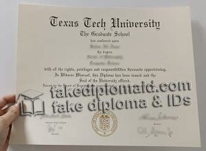 Where to purchase a Texas Tech University diploma?