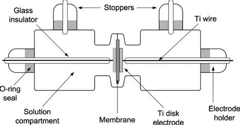 Schematic of the conductivity cell. | Download Scientific Diagram