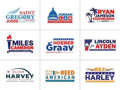 Minimalist professional political campaign logo design | Upwork