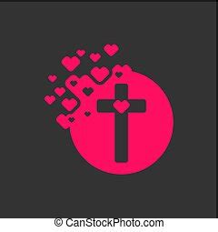 Christian illustration. church logo. the cross is a symbol of god's love for man. | CanStock