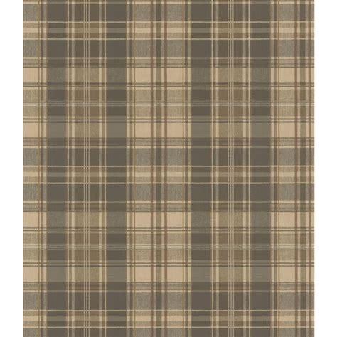 Brewster Northwoods Lodge Dark Green Plaid Wallpaper Sample-145-64952SAM - The Home Depot