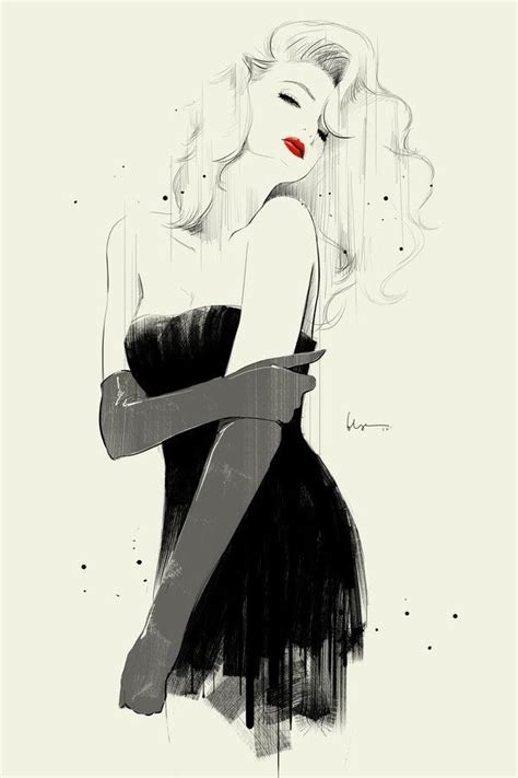 Black And White Fashion Illustration Pictures, Photos, and Images for ...