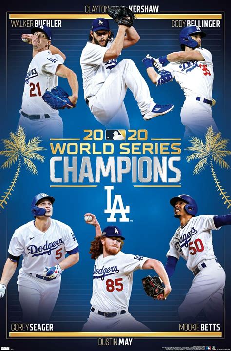 Los Angeles Dodgers 2020 WORLD SERIES CHAMPIONS Commemorative 22x34 ...