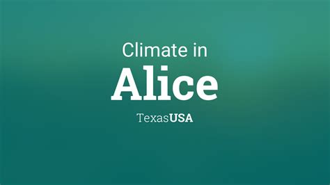 Climate & Weather Averages in Alice, Texas, USA