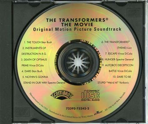 Transformers Soundtrack (1986) - CD Sniper Reference Collection of Rare ...