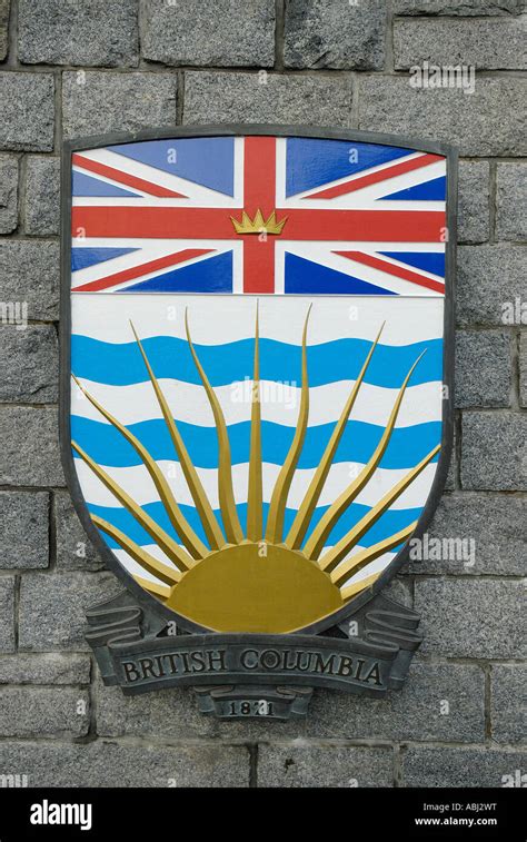 British Columbia coat of arms Stock Photo - Alamy