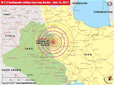 Iran Earthquake Map | Areas affected by Earthquake in Iran