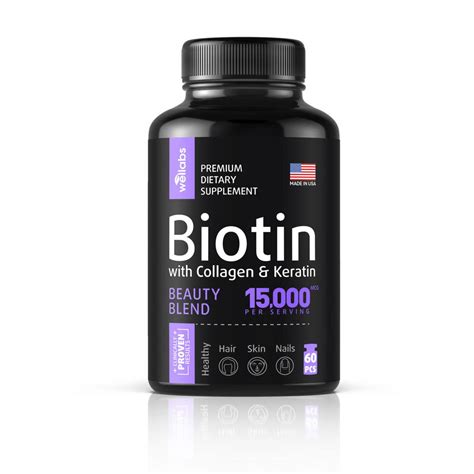 Biotin, Keratin, Collagen Vitamins for Hair, Skin and Nails — WELLABS