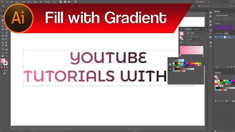 How to Apply Gradient to Text in Adobe Illustrator – Gradient Fill | Illustrator Guide for ...