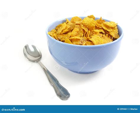 Bowl Of Cereal With Spoon Stock Image - Image: 399461