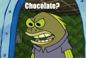 Chocolate? CHOCOLATE!!! click to animate! | Spongebob funny, Spongebob gif, Spongebob squarepants