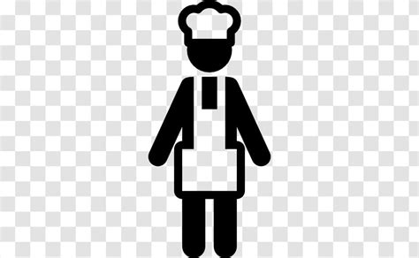 Download Cook - Black And White - Profession Icon Transparent PNG