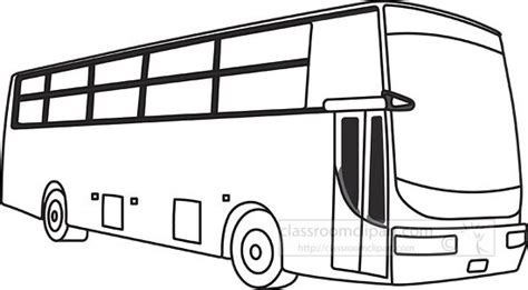 Transportation Outline Clipart-bus black outline clipart 38