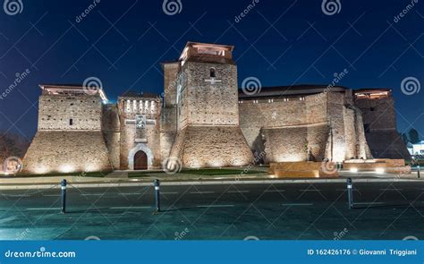 Rimini, Castel Sismondo Night View. Famous Medieval Castle in Town Stock Photo - Image of lord ...