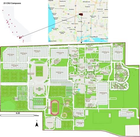 California State University Dominguez Hills (CSUDH). Note: Inset map... | Download Scientific ...