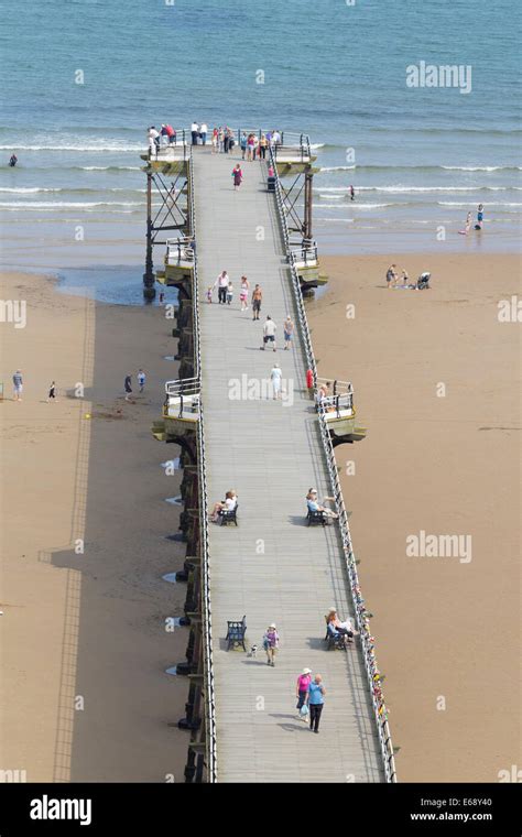 Saltburn`s Victorian pier, Saltburn by the sea, north east England, UK Stock Photo - Alamy